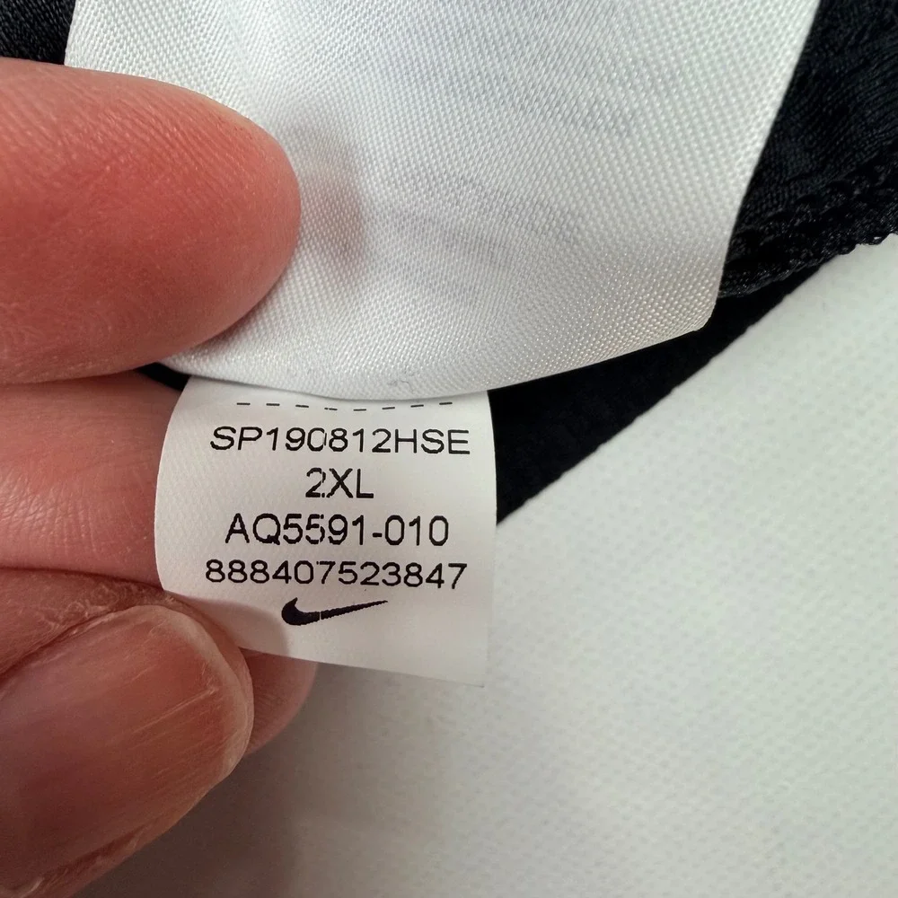 Nike Basketball Jersey Mens XXL Black Dri-FIT Mesh Standard Fit Tank NWT - Picture 9 of 10